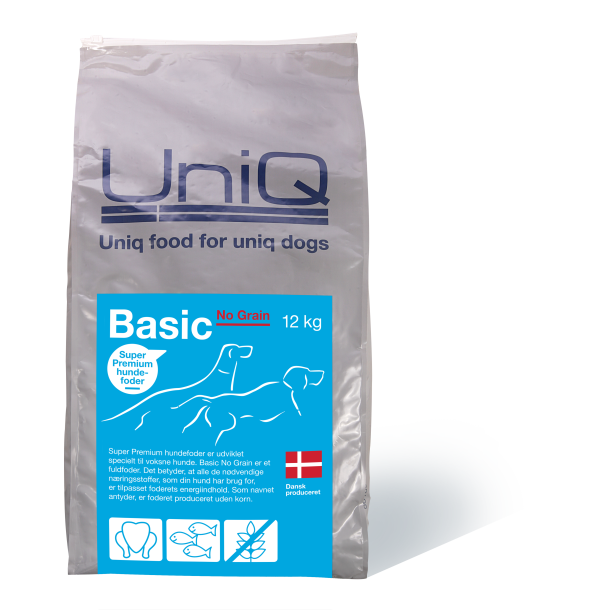 UniQ Basic, no grain - kornfrit hundefoder, dansk produceret