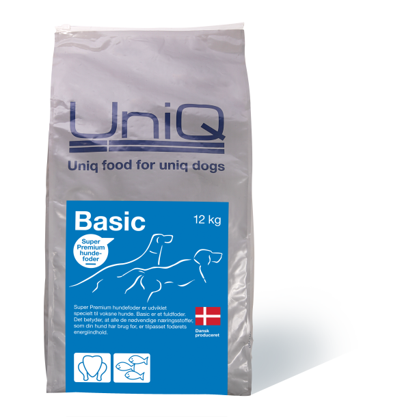 UniQ Basic, voksen hundefoder - dansk produceret