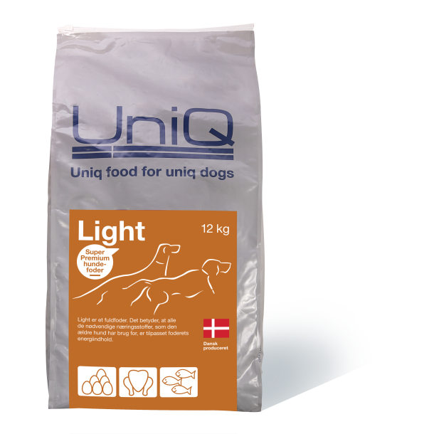 UniQ Light -  hundefoder til senior og ldre hunde. Dansk produceret