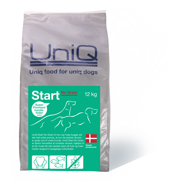 UniQ start, no grain - hvalpe foder uden korn, dansk produceret