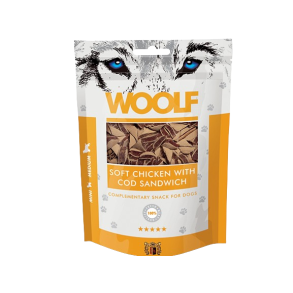 Soft chicken with cod sandwich